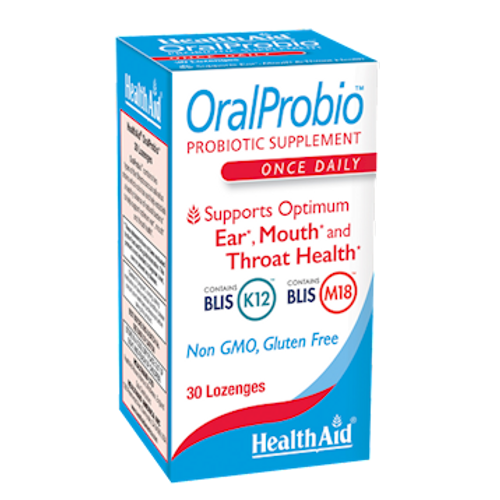 OralProbio 30ct, Once Daily Chewable Tablets, Supports Optimum Ear, Mouth, and Throat Health, Non GMO, Gluten Free, Contains BLIS K12 & M18