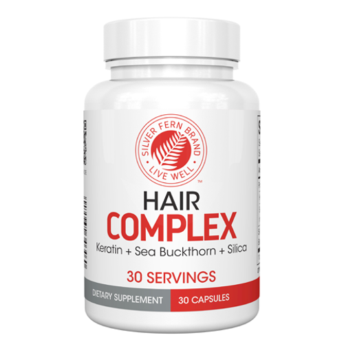 Silver Fern Hair Complex Hair Supplement for Promoting Healthy Hair - 30 Day Supply 