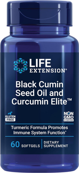 Life Extension, Black Cumin Seed Oil and Curcumin Elite™ -  60 Softgels