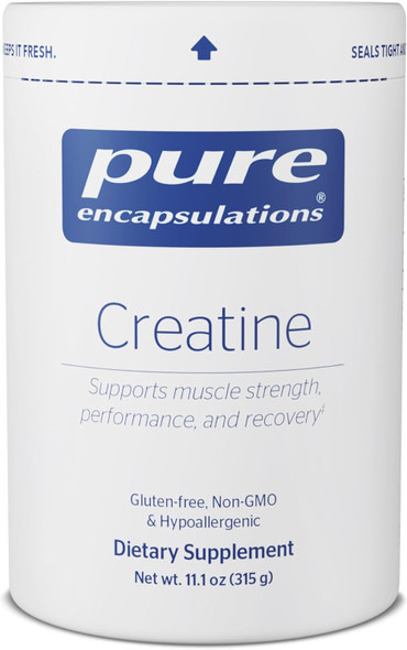 Pure Encapsulations Creatine Monohydrate Powder, 5g per Serving, Unflavored