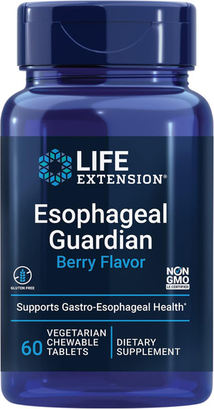 Life Extension Esophageal Guardian, Vegetarian Chewable Tablets, 60 Count