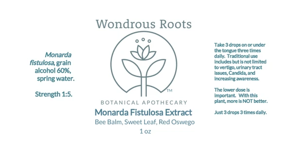 Monarda (Bee Balm, Sweet Leaf, Red Oswego) Extract