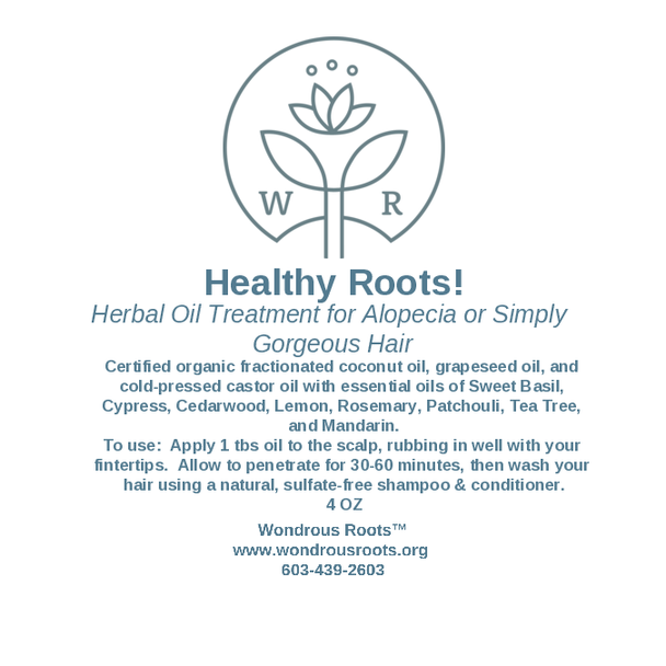 Healthy Roots! - Herbal Oil Treatment for Alopecia or Simply Gorgeous Hair