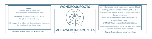 SAFFLOWER CINNAMON TEA