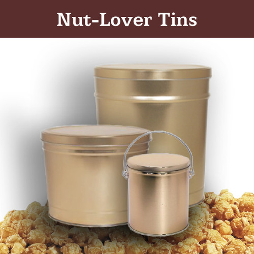 Nut-Lovers Caramel Popcorn Tins (Up to 3 flavors)