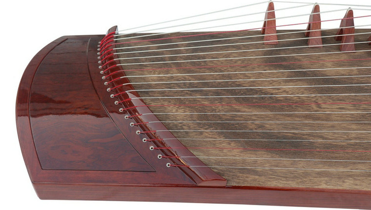 Buy Speciality Grade Soundboard Whole Piece Digged Rosewood Standard Size Guzheng 思月精品级红木面挖标准古筝