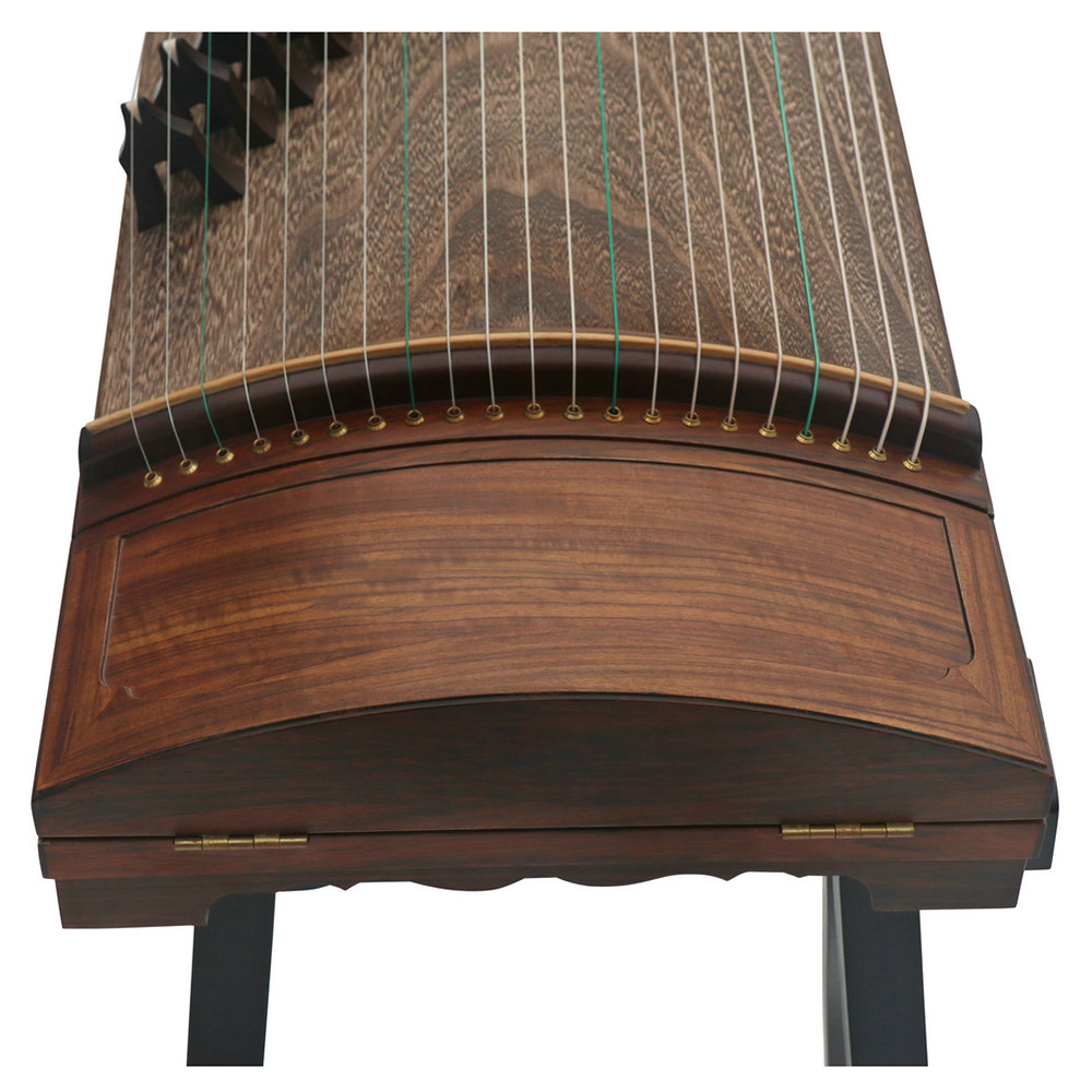 Collection Grade Soundboard Whole Piece Digged Teak Wood Standard Size Guzheng 思月收藏级柚木面挖标准古筝