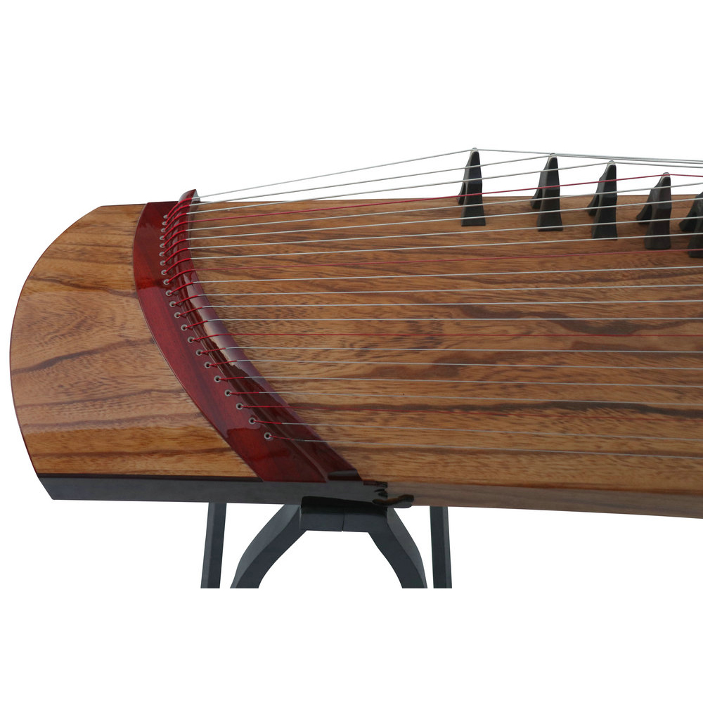 Speciality Grade Soundboard Whole Piece Digged Rosewood Travel Size Guzheng 135cm 思月精品级红木面挖便携式古筝135cm