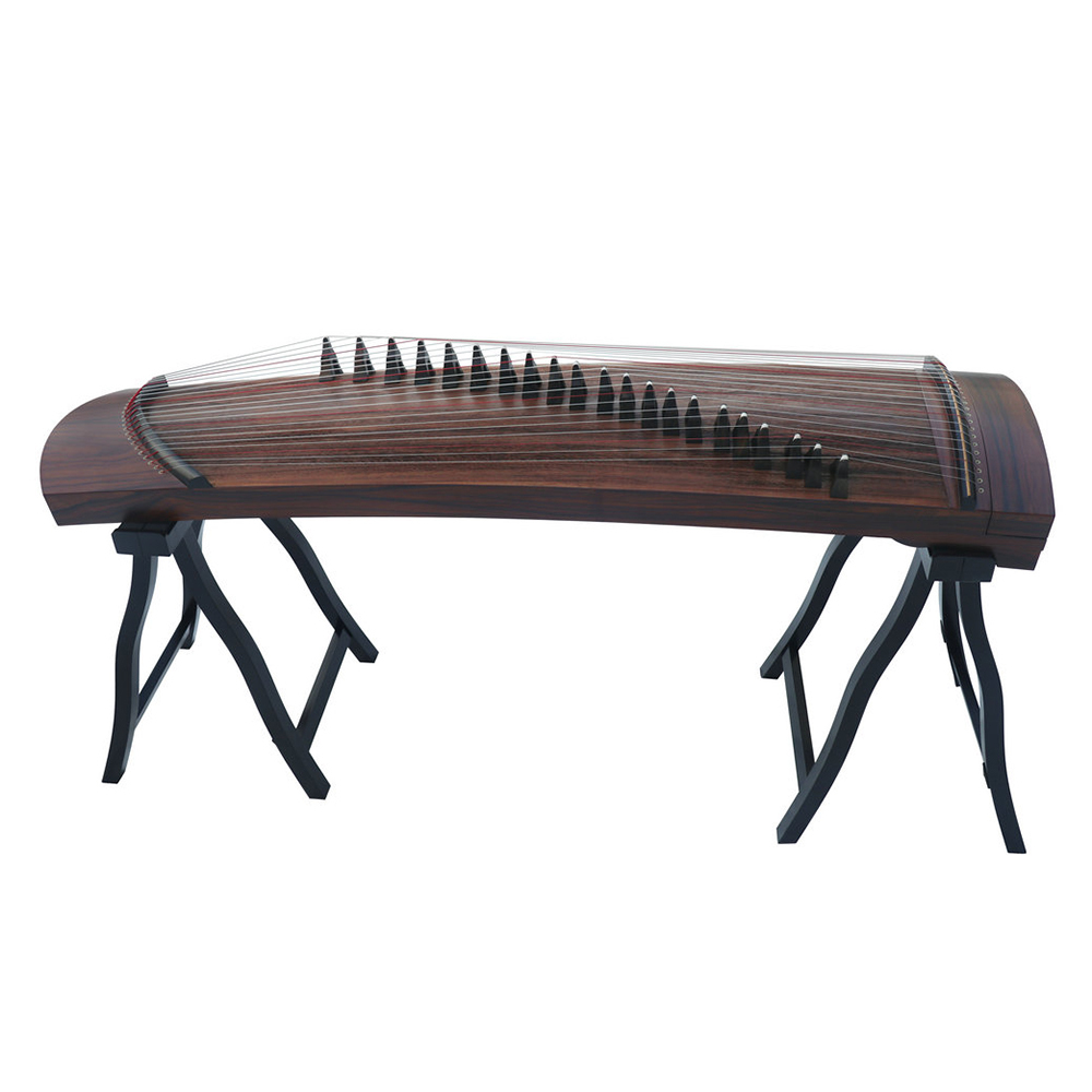 Concert Grade Yellow Sandalwood Travel Size Guzheng 135cm  Chinese Harp 思月演奏级黄檀便携式135cm古筝