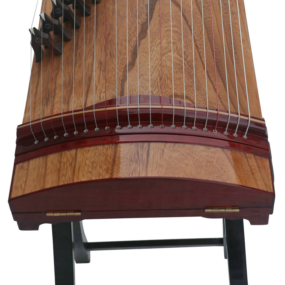 Speciality Grade Soundboard Whole Piece Digged Rosewood Travel Size Guzheng 135cm 思月精品级红木面挖便携式古筝135cm