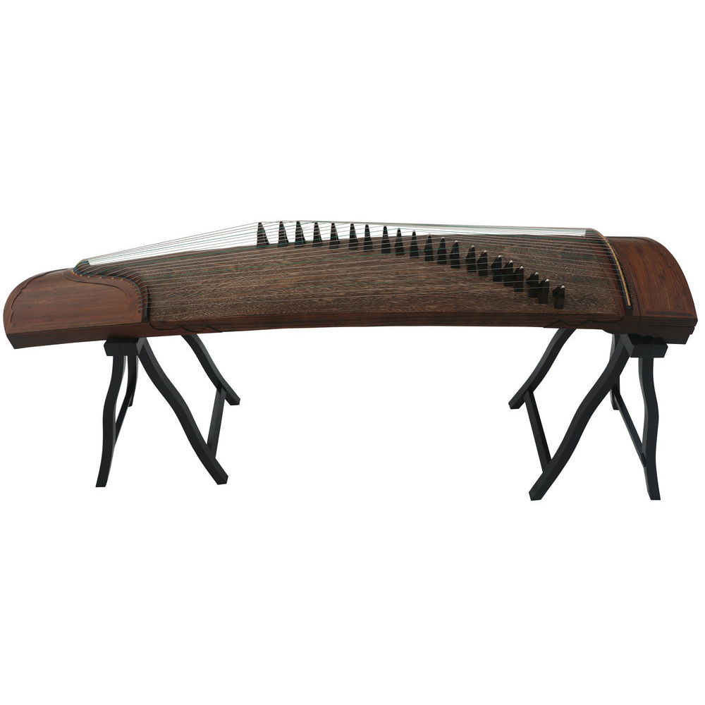 Collection Grade Soundboard Whole Piece Digged Teak Wood Standard Size Guzheng 思月收藏级柚木面挖标准古筝