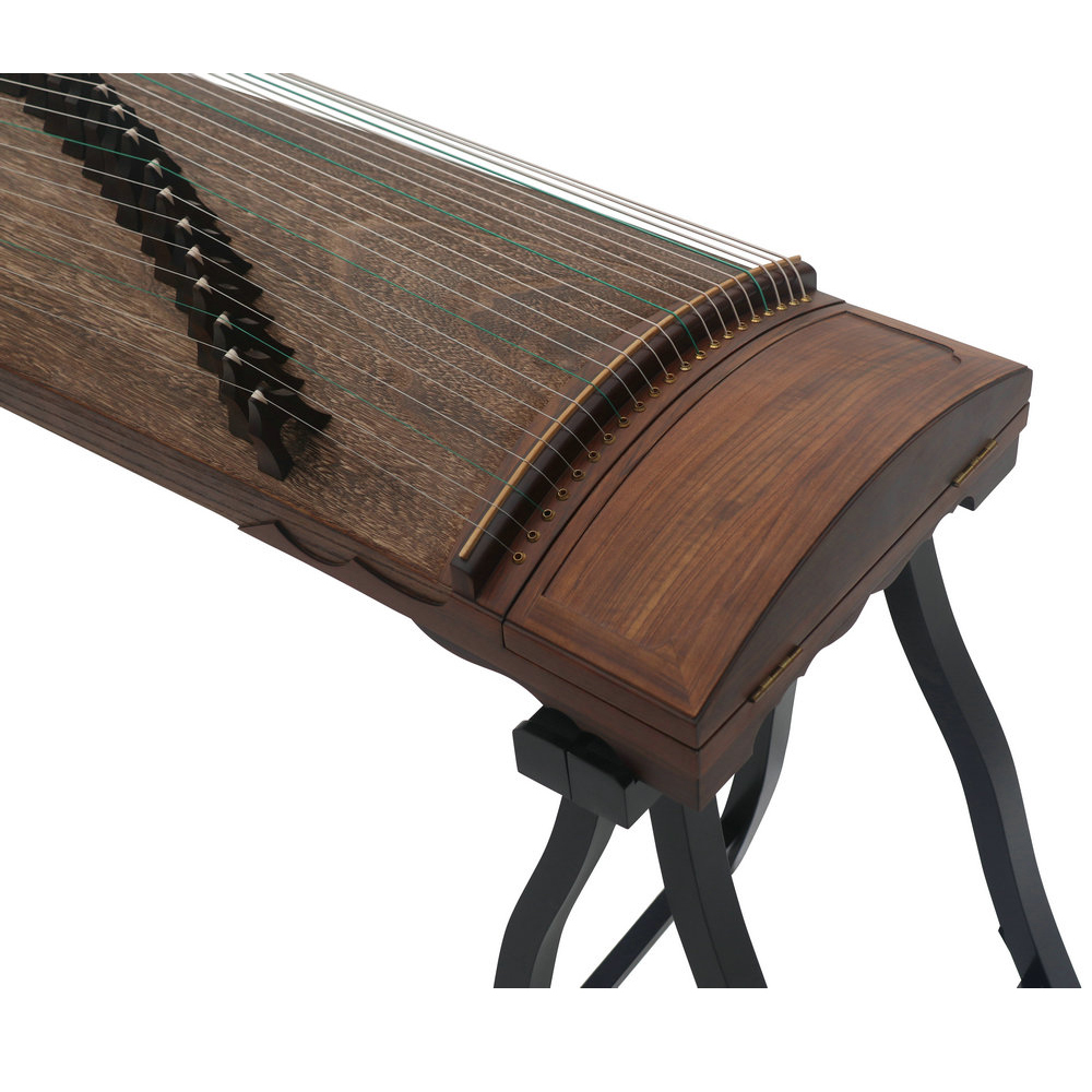 Collection Grade Soundboard Whole Piece Digged Teak Wood Standard Size Guzheng 思月收藏级柚木面挖标准古筝