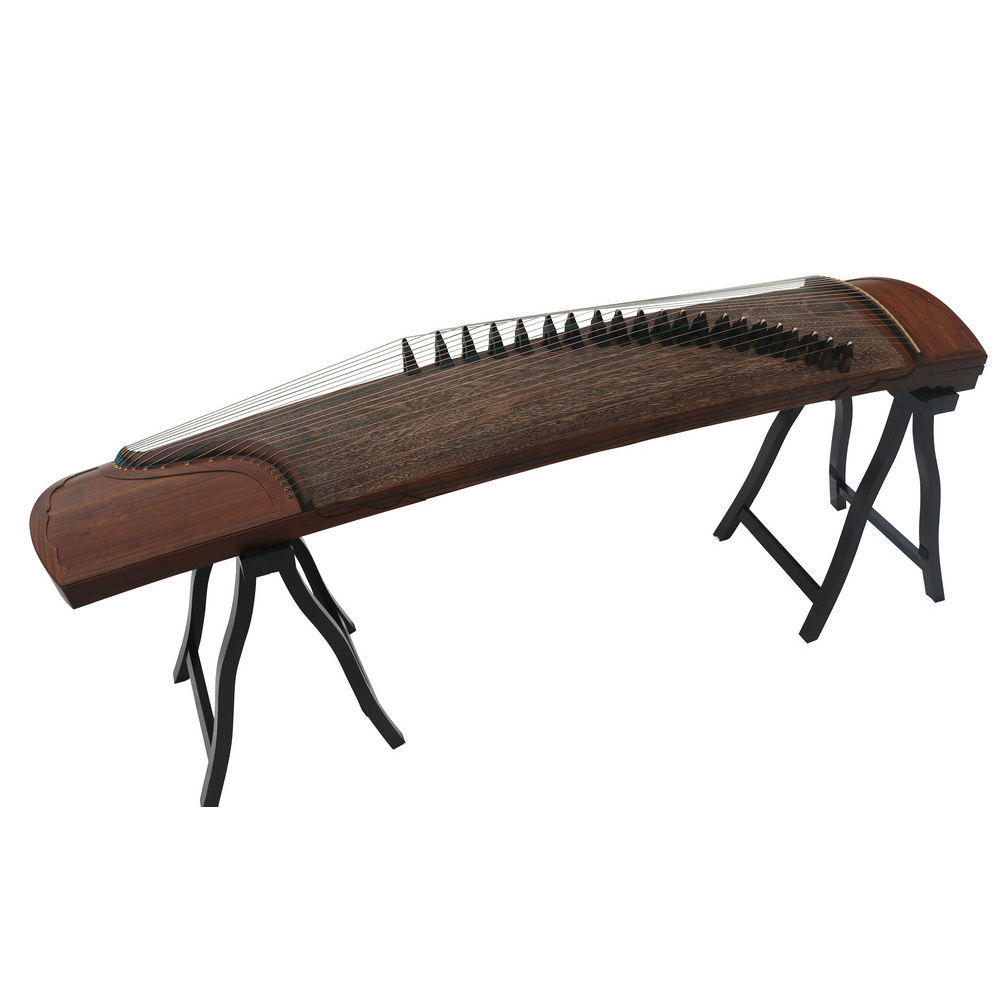 Collection Grade Soundboard Whole Piece Digged Teak Wood Standard Size Guzheng 思月收藏级柚木面挖标准古筝