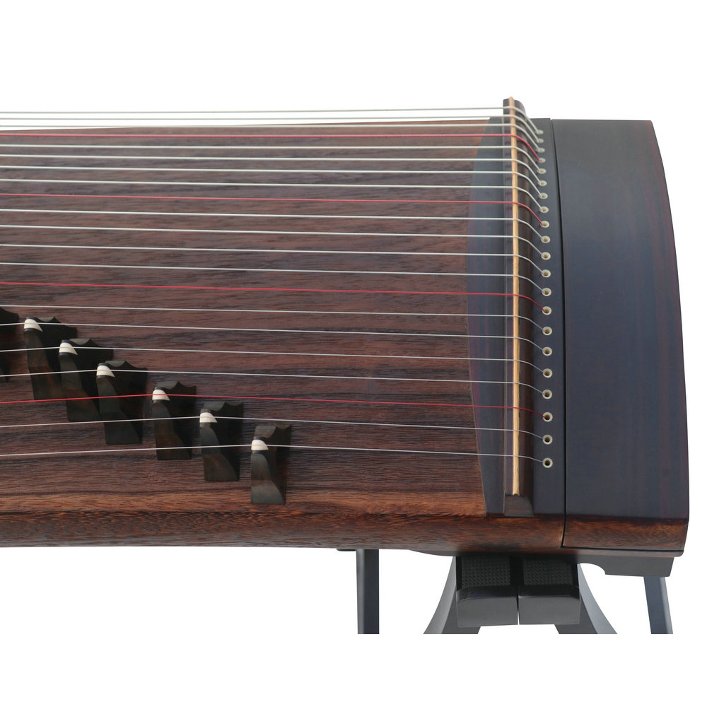 Concert Grade Black Sandalwood Travel Size Guzheng 135cm Chinese Harp 思月演奏级黑檀便携式古筝135cm