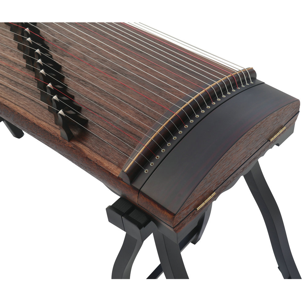 Concert Grade Black Sandalwood Travel Size Guzheng 135cm Chinese Harp 思月演奏级黑檀便携式古筝135cm