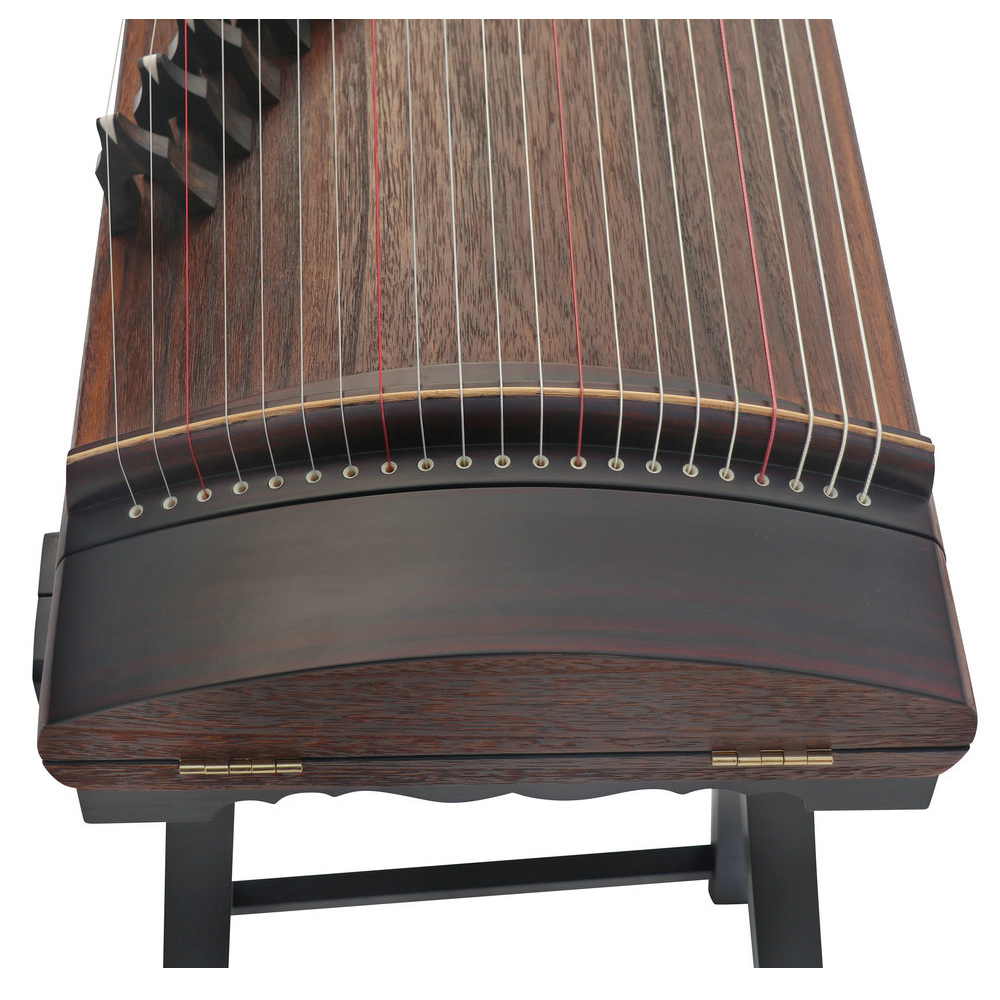 Concert Grade Black Sandalwood Travel Size Guzheng 135cm Chinese Harp 思月演奏级黑檀便携式古筝135cm