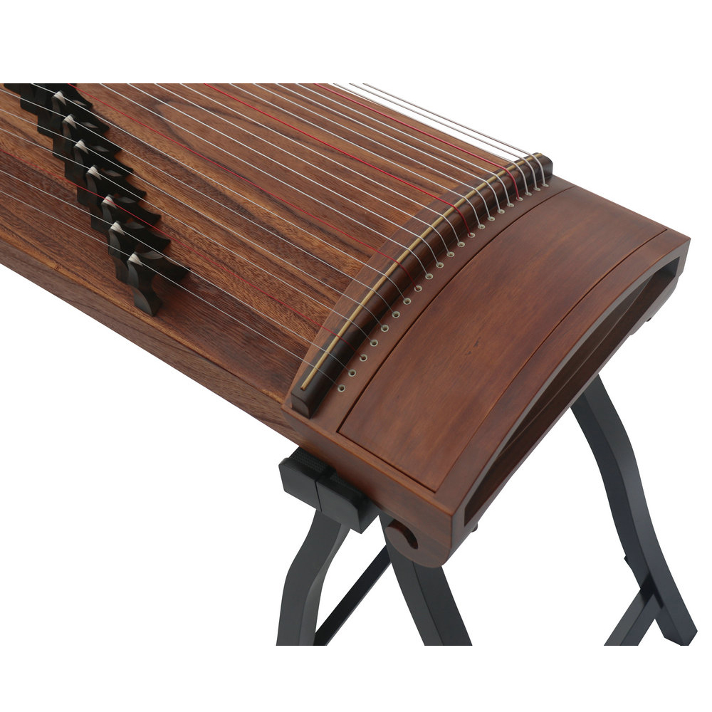 Speciality Grade Soundboard Whole Piece Digged Yellow Sandalwood Standard Size Guzheng 思月精品级黄檀面挖标准古筝