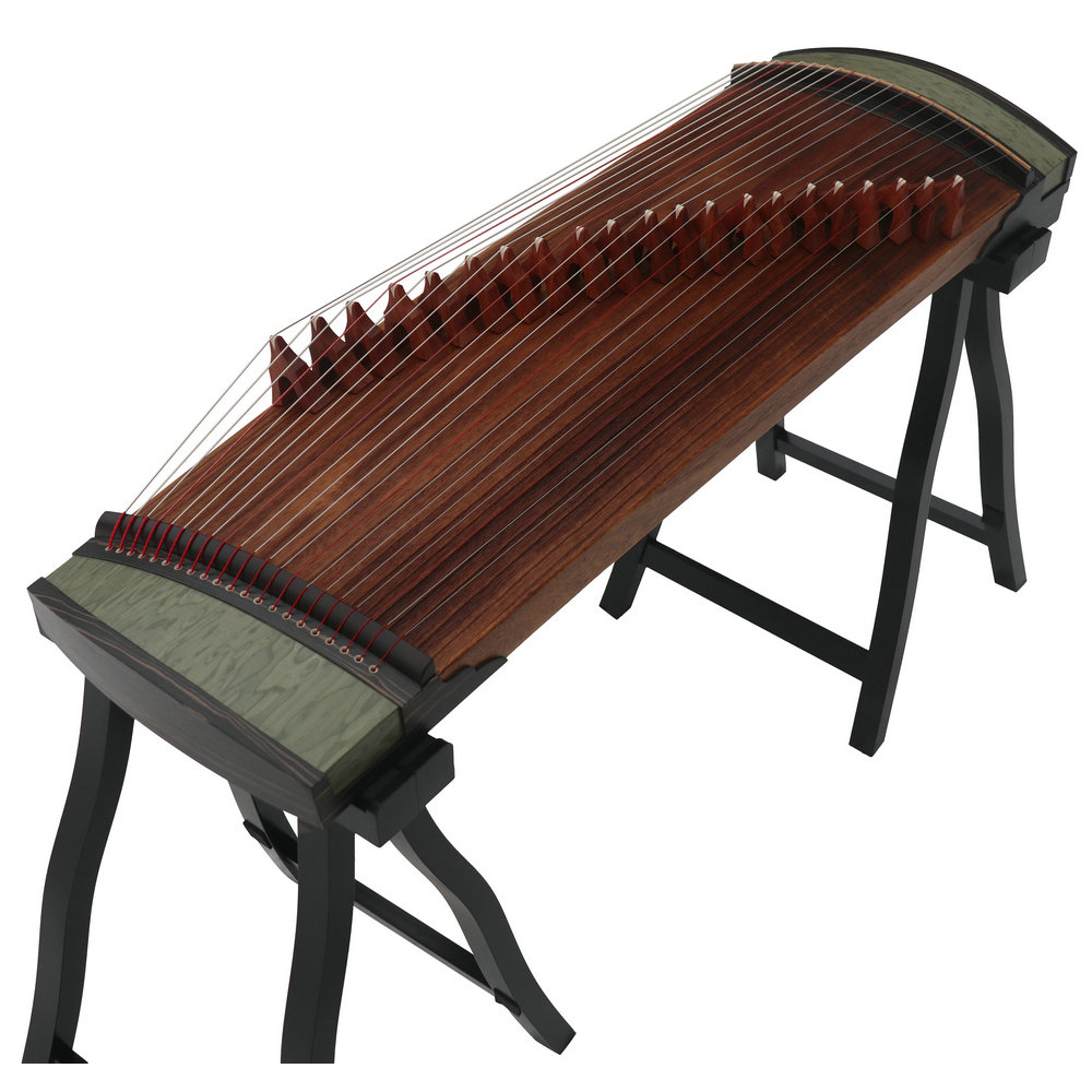 Concert Grade Cateye Wood Travel Size Guzheng 100cm Chinese Harp 思月演奏级猫眼木便携式古筝100cm