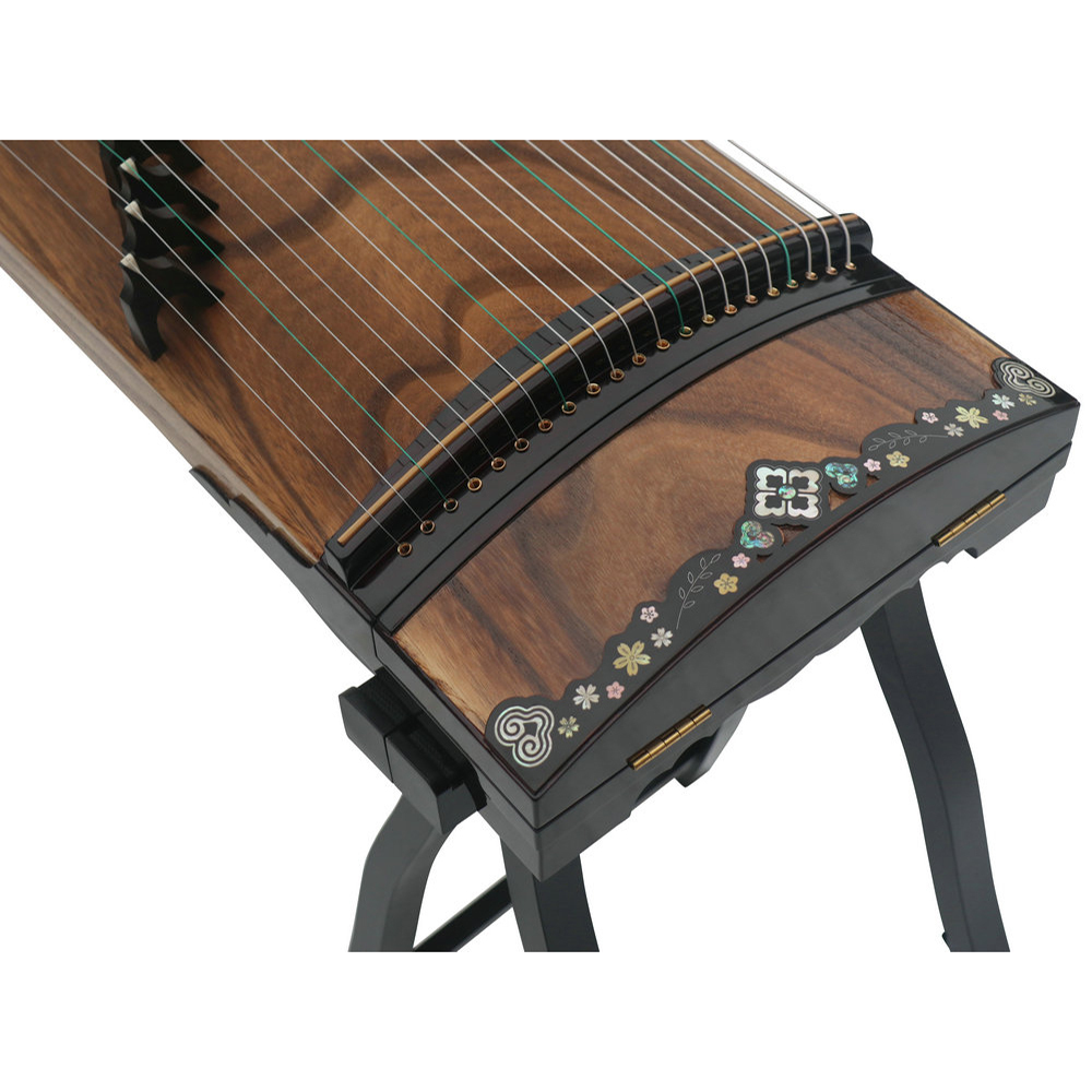 Collection Grade Soundboard Whole Piece Digged Black Sandalwood Standard Size Guzheng 思月收藏级黑檀面挖古筝
