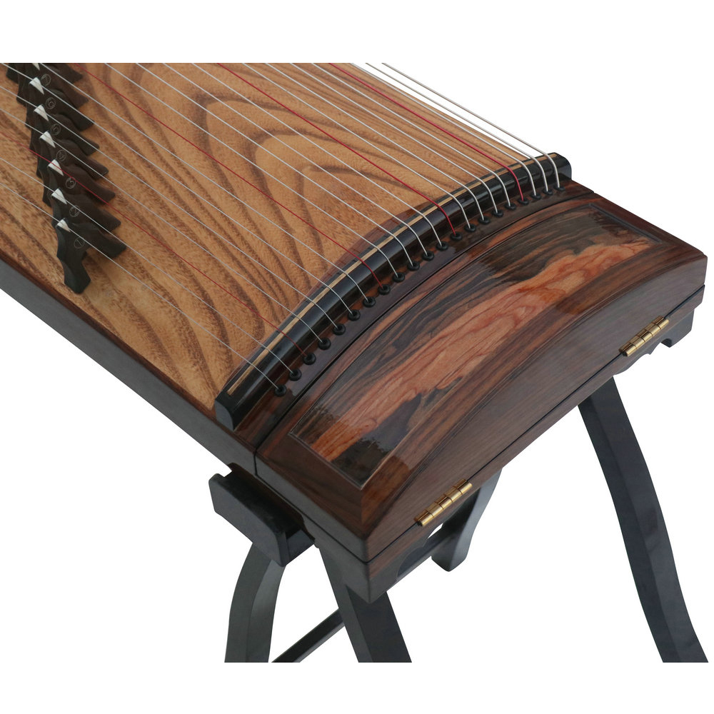 Speciality Grade Soundboard Whole Piece Digged Yellow Sandalwood Standard Size Guzheng 思月精品级黄檀木面挖标准古筝