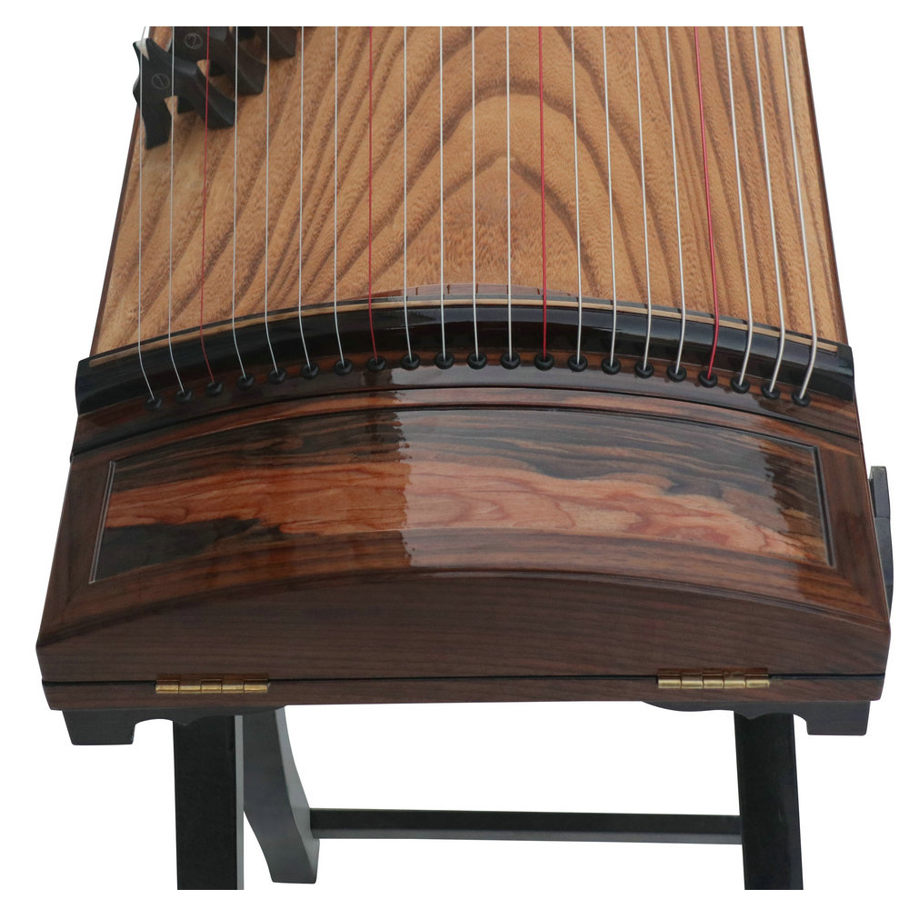 Speciality Grade Soundboard Whole Piece Digged Yellow Sandalwood Standard Size Guzheng 思月精品级黄檀木面挖标准古筝