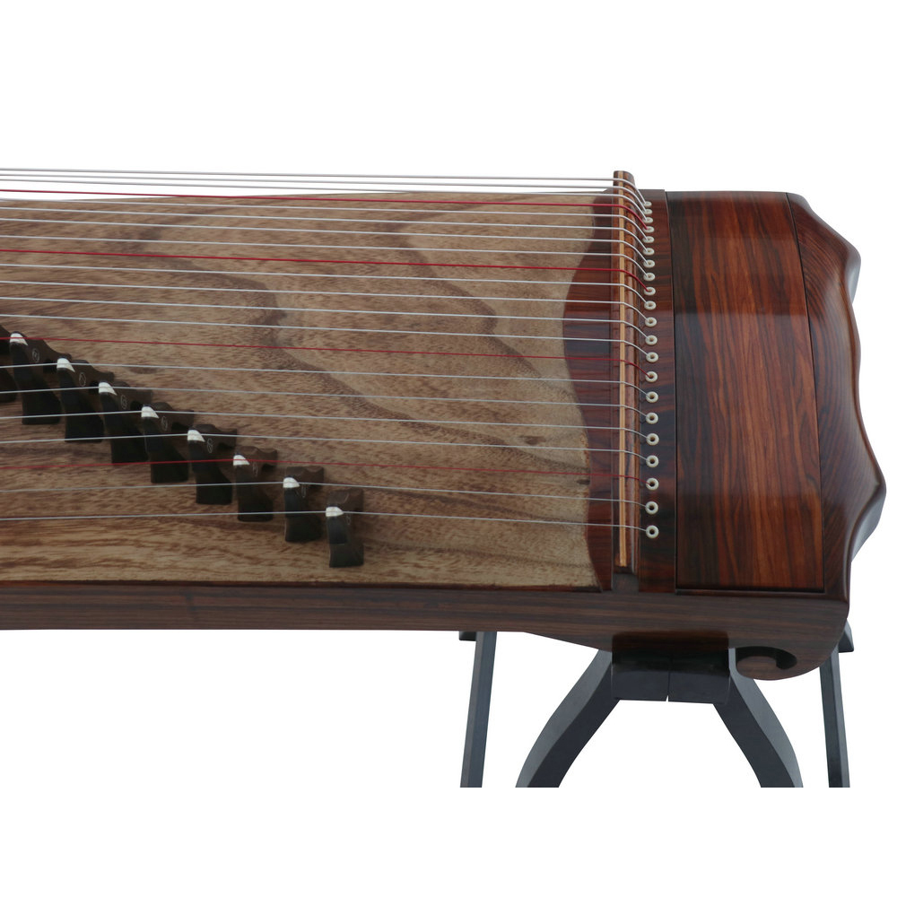 Special Grade Soundboard Whole Piece Digged Rosewood Standard Size Guzheng 思月精品级红木半挖标准古筝