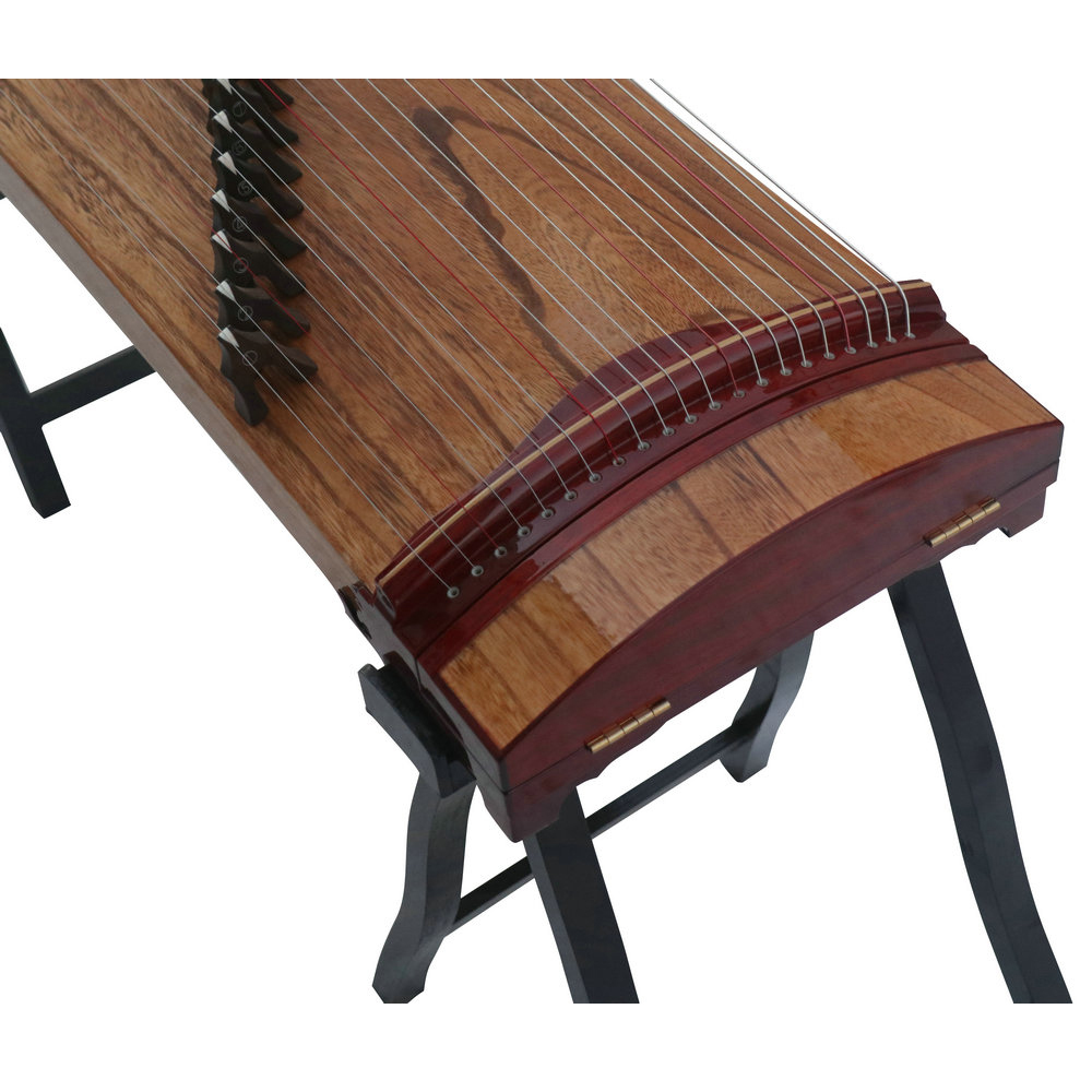 Speciality Grade Soundboard Whole Piece Digged Rosewood Travel Size Guzheng 135cm 思月精品级红木面挖便携式古筝135cm