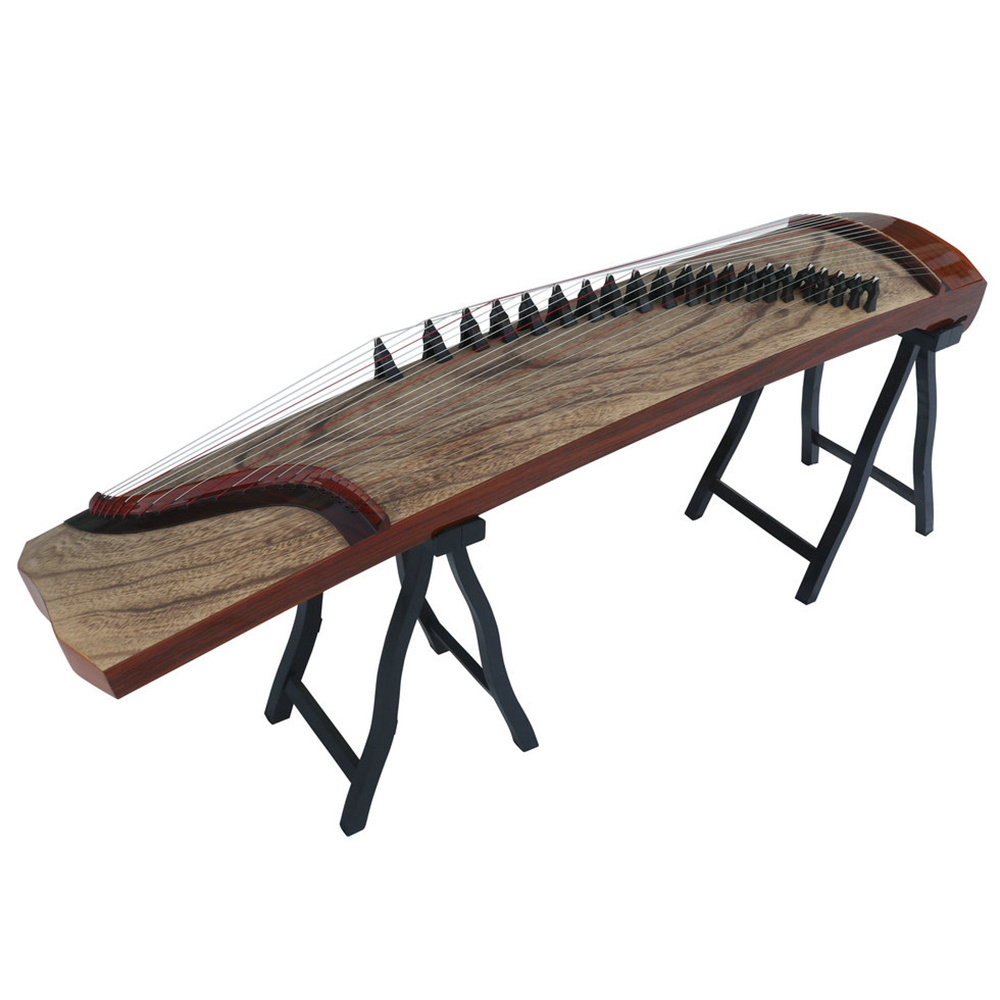 Speciality Grade Soundboard Whole Piece Digged Rosewood Standard Size Guzheng 思月精品级红木面挖标准古筝