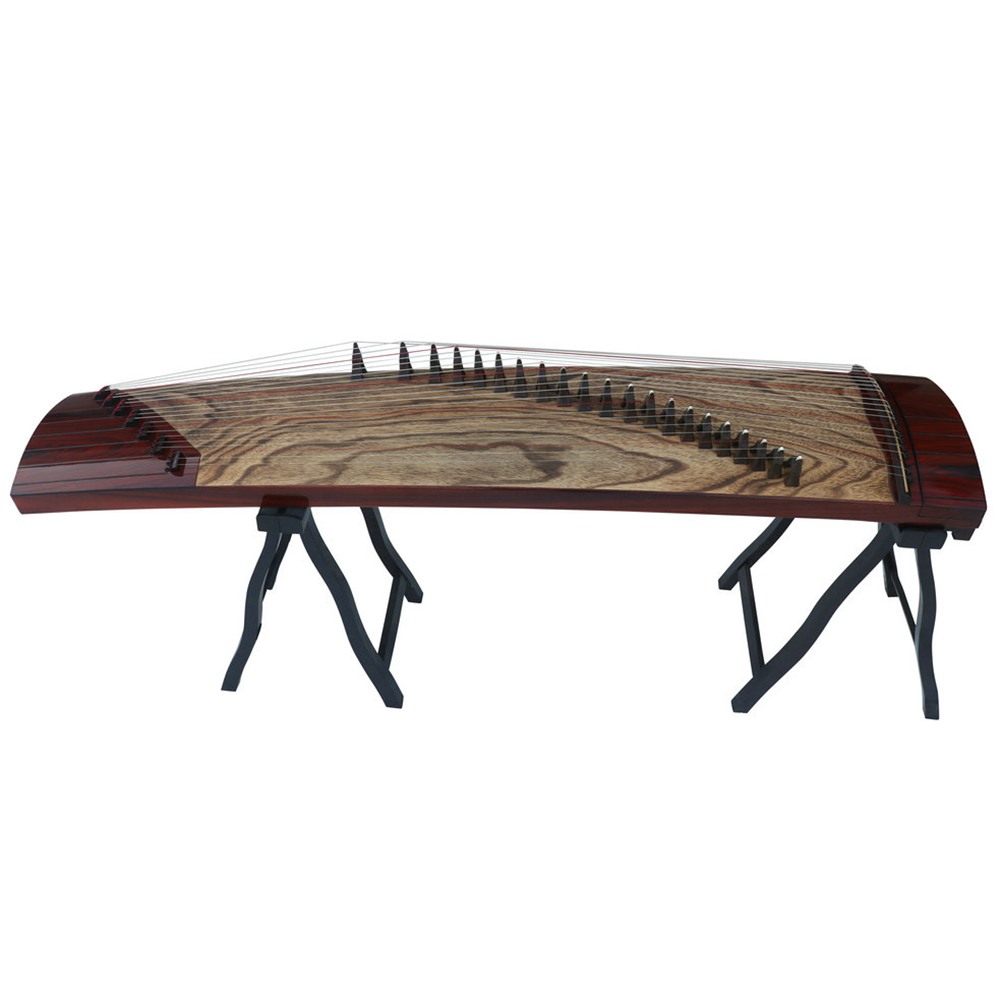 Speciality Grade Soundboard Whole Piece Digged Yellow Sandalwood Standard Size Guzheng Chinese Harp 思月精品级黄檀面挖标准古筝