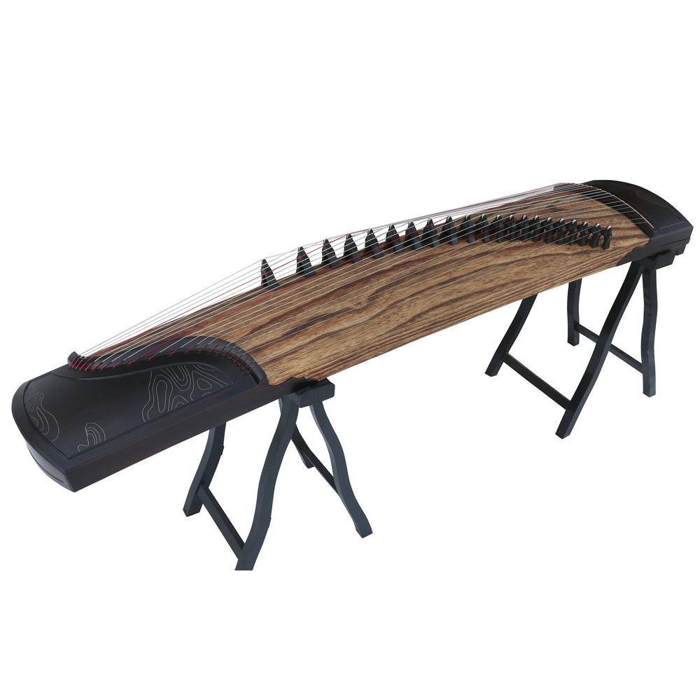 Collection Grade Whole Piece Digged Rosewood Standard Size Guzheng 思月收藏级酸枝木整挖标准古筝