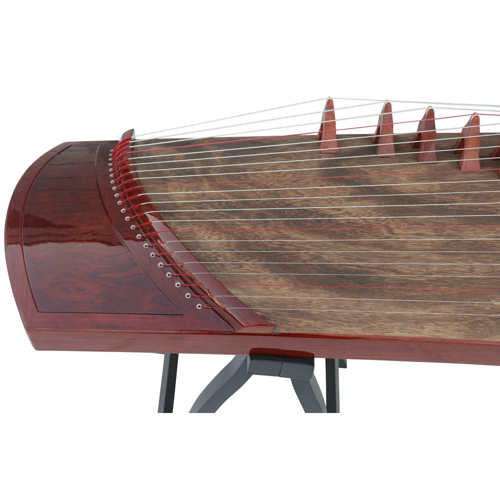 Speciality Grade Whole Piece Digged Rosewood Travel Size Guzheng 135cm 思月精品级红木整挖便携式古筝135cm