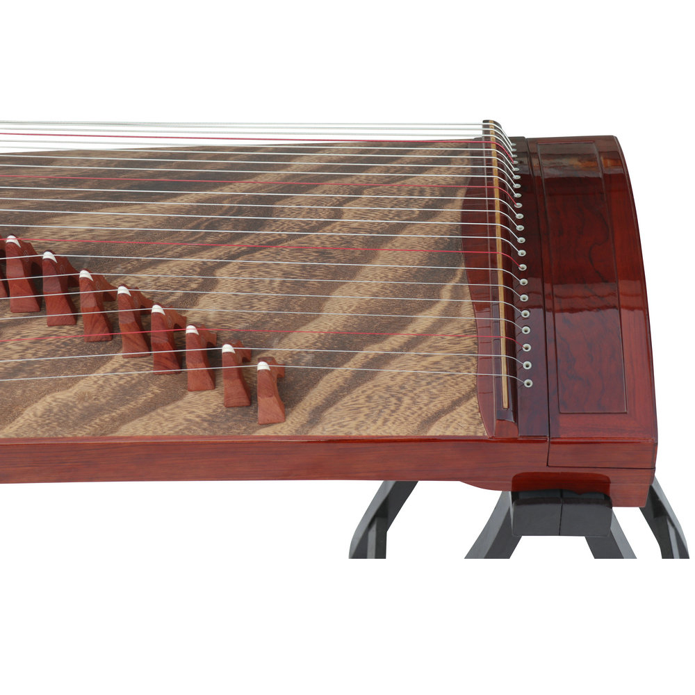 Speciality Grade Whole Piece Digged Rosewood Travel Size Guzheng 135cm 思月精品级红木整挖便携式古筝135cm