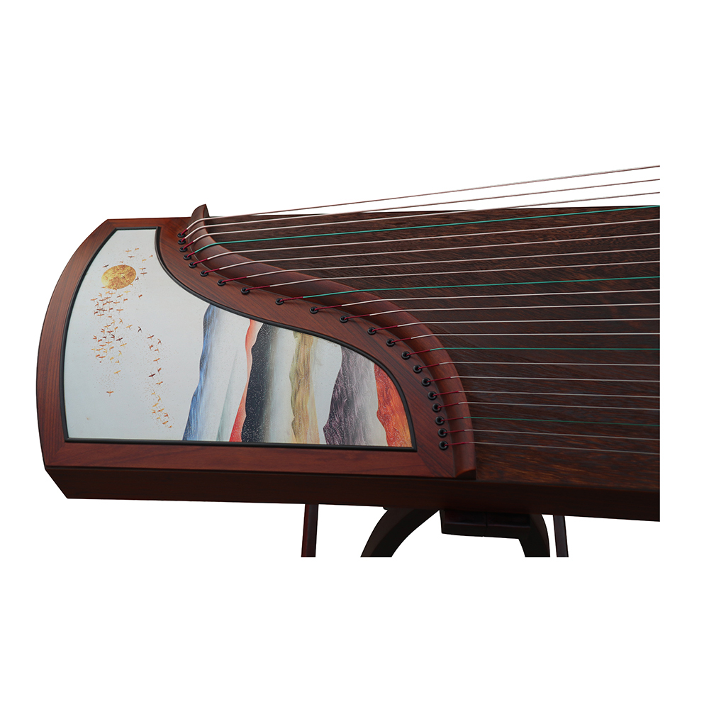 Speciality Grade Rosewood Guzheng Soundboard Whole Piece Digged Chinese Koto 山悠韵精品级酸枝木面挖古筝
