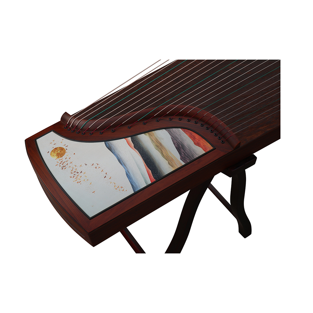 Speciality Grade Rosewood Guzheng Soundboard Whole Piece Digged Chinese Koto 山悠韵精品级酸枝木面挖古筝
