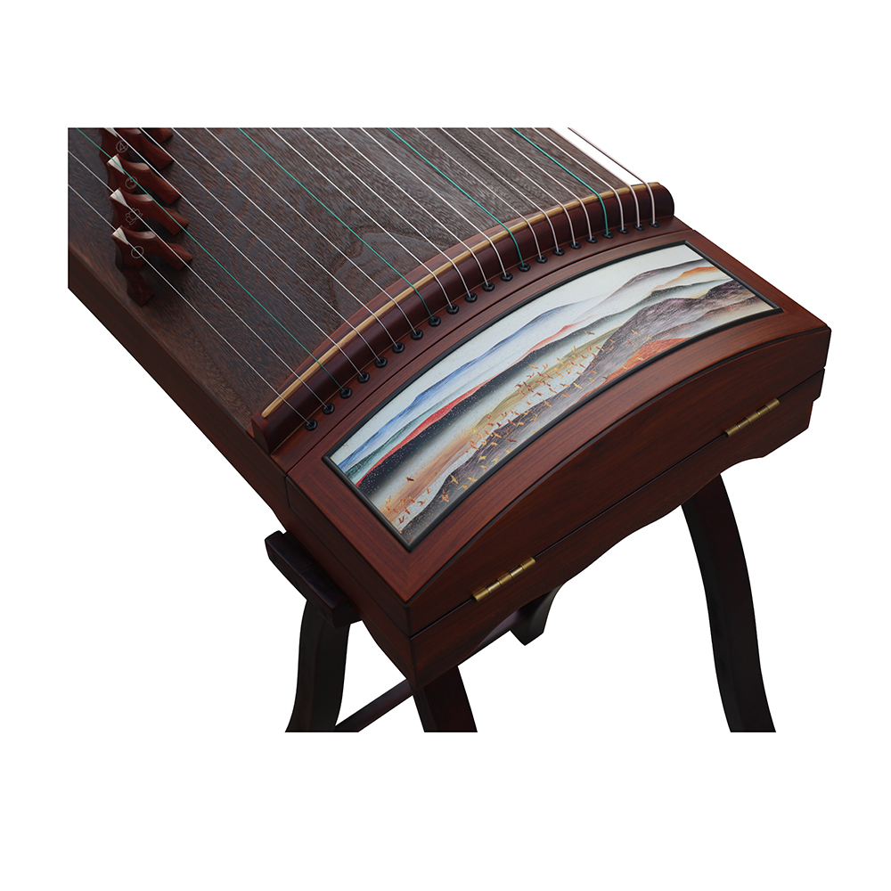 Speciality Grade Rosewood Guzheng Soundboard Whole Piece Digged Chinese Koto 山悠韵精品级酸枝木面挖古筝