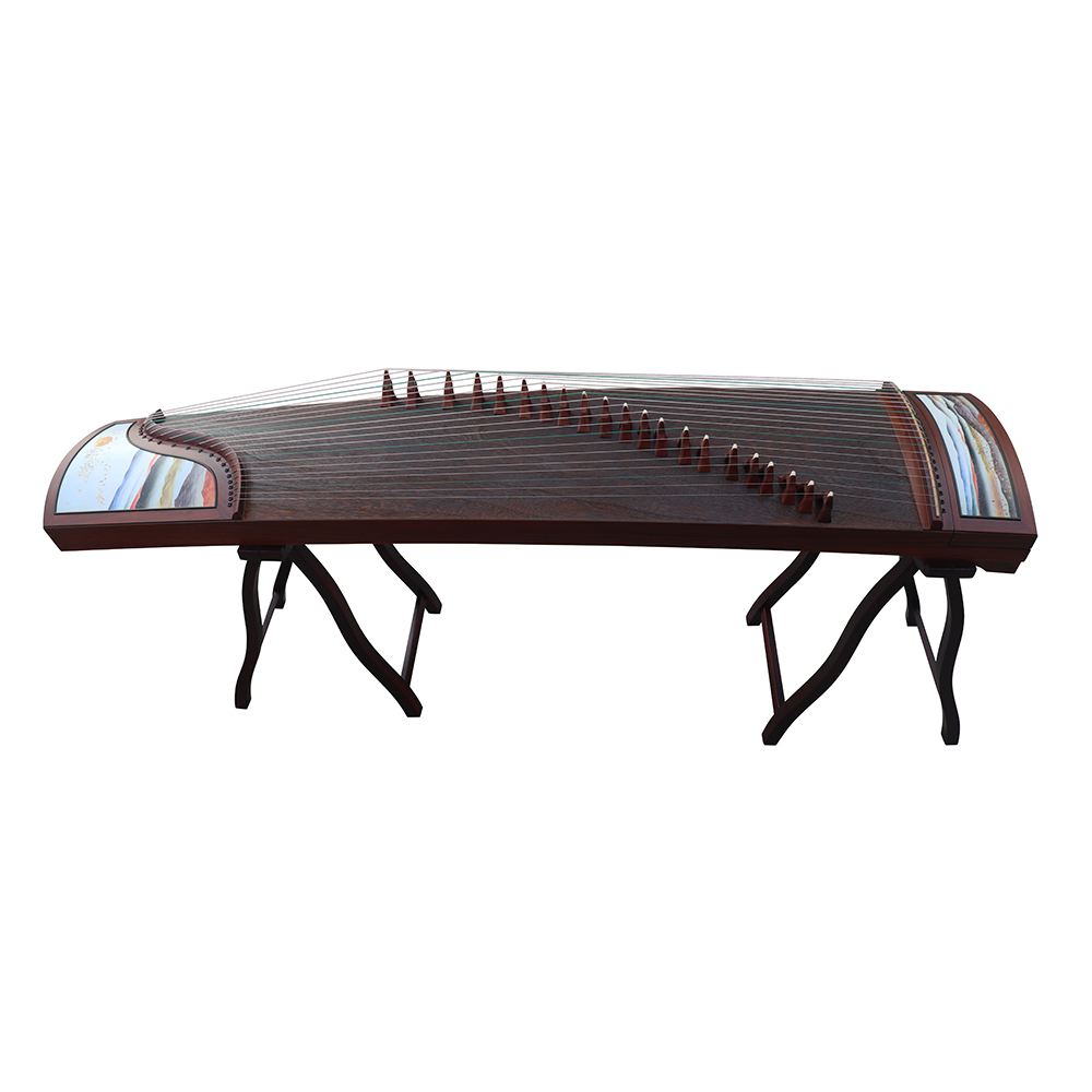 Speciality Grade Rosewood Guzheng Soundboard Whole Piece Digged Chinese Koto 山悠韵精品级酸枝木面挖古筝