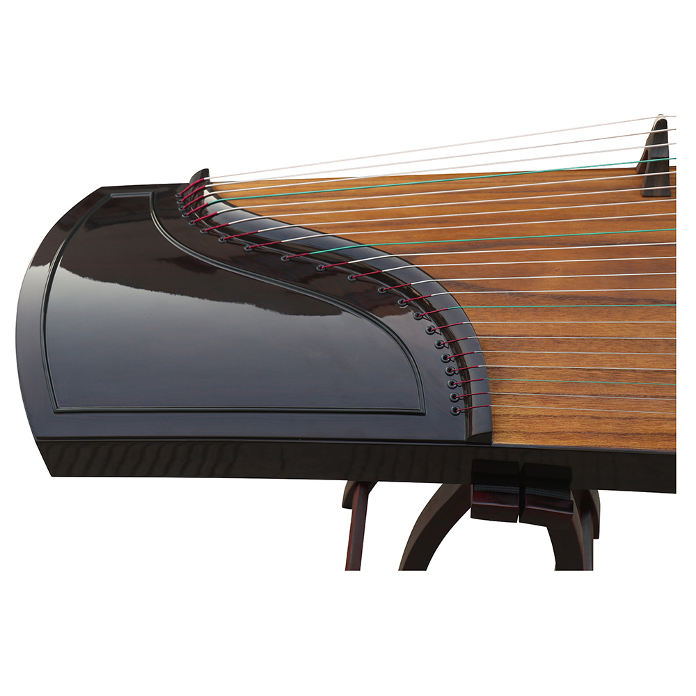 Speciality Grade Bright Lacquer Black Sandalwood Guzheng Chinese Koto 山悠韵精品级黑檀亮漆古筝