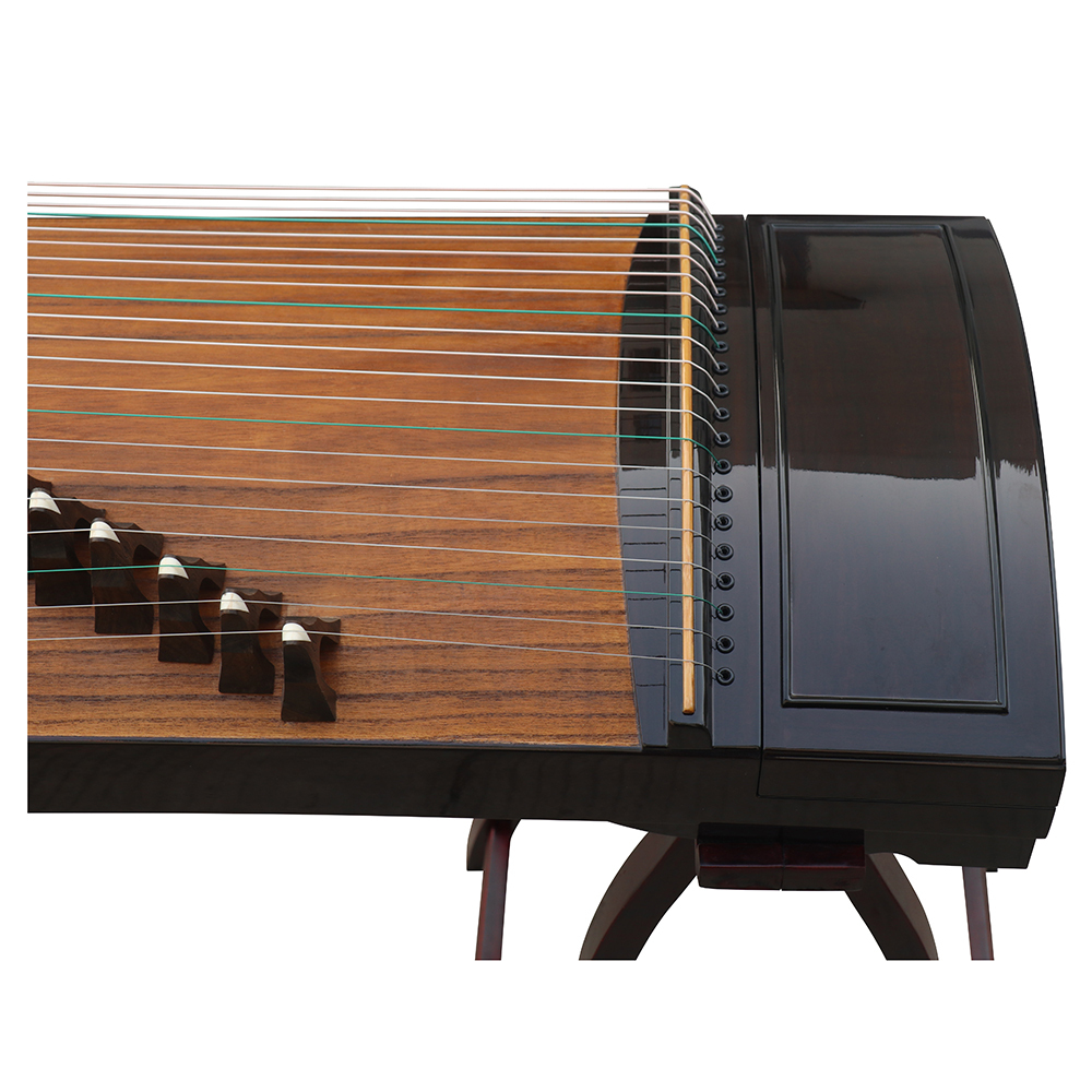Speciality Grade Bright Lacquer Black Sandalwood Guzheng Chinese Koto 山悠韵精品级黑檀亮漆古筝