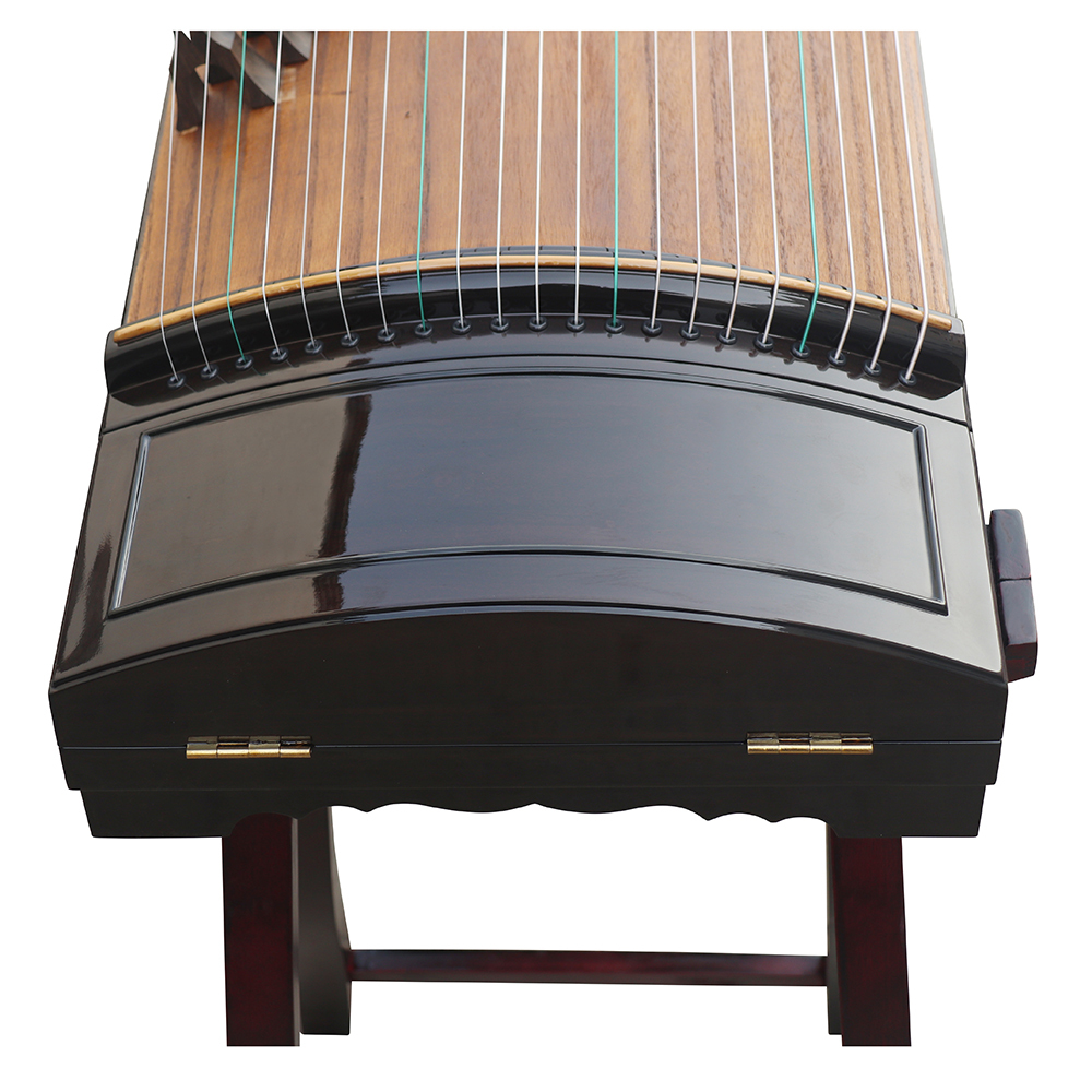 Speciality Grade Bright Lacquer Black Sandalwood Guzheng Chinese Koto 山悠韵精品级黑檀亮漆古筝