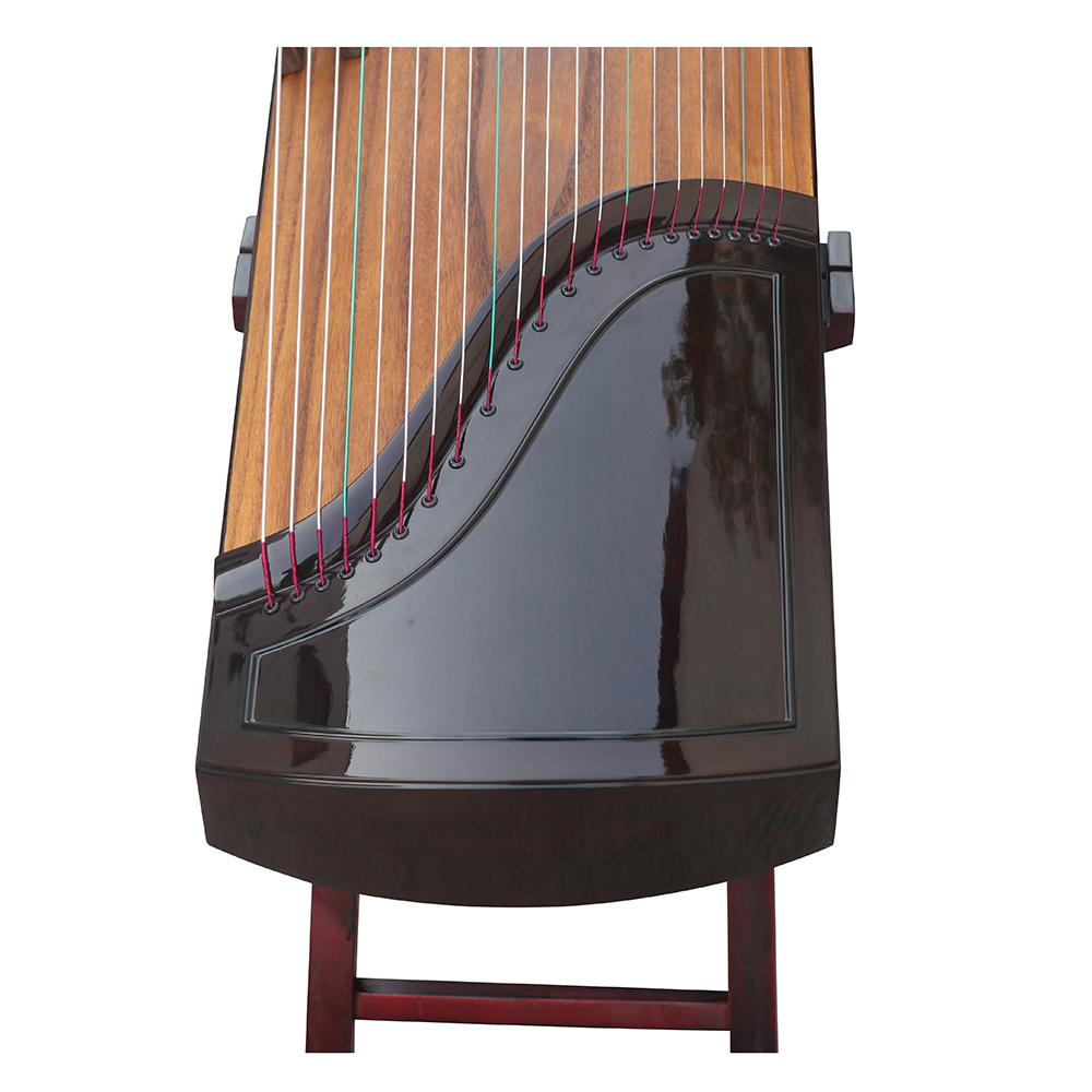 Speciality Grade Bright Lacquer Black Sandalwood Guzheng Chinese Koto 山悠韵精品级黑檀亮漆古筝