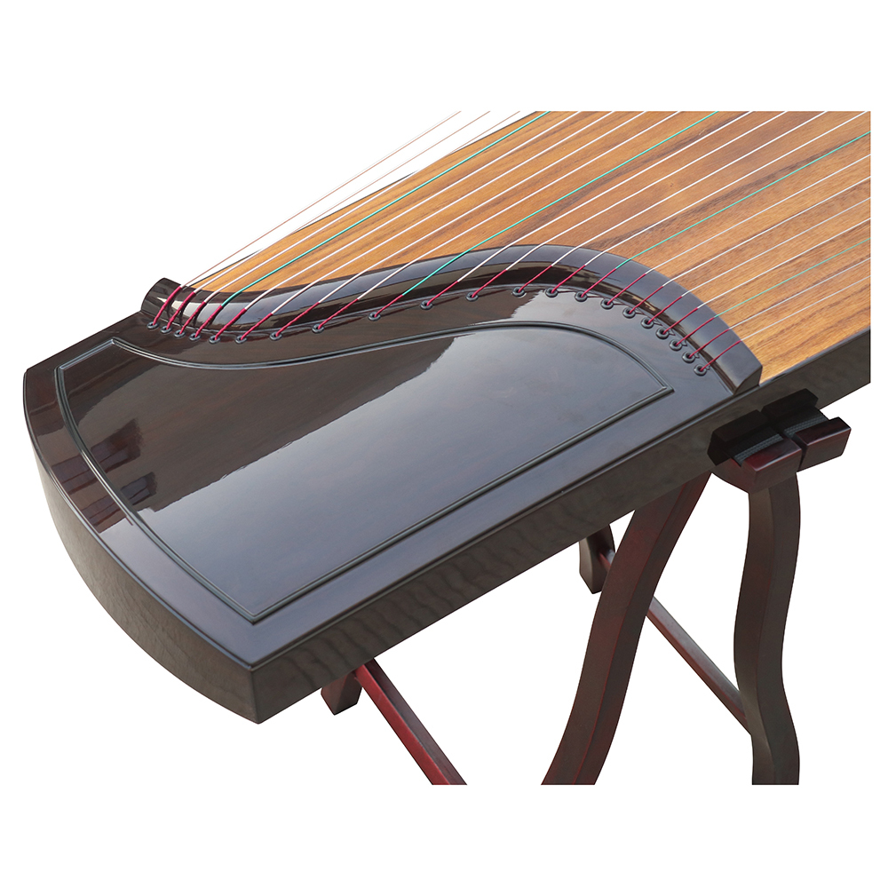 Speciality Grade Bright Lacquer Black Sandalwood Guzheng Chinese Koto 山悠韵精品级黑檀亮漆古筝