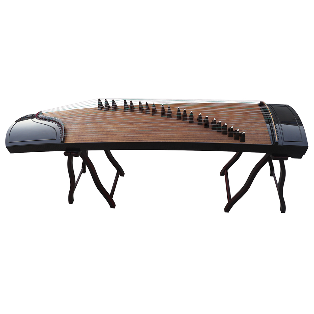 Speciality Grade Bright Lacquer Black Sandalwood Guzheng Chinese Koto 山悠韵精品级黑檀亮漆古筝