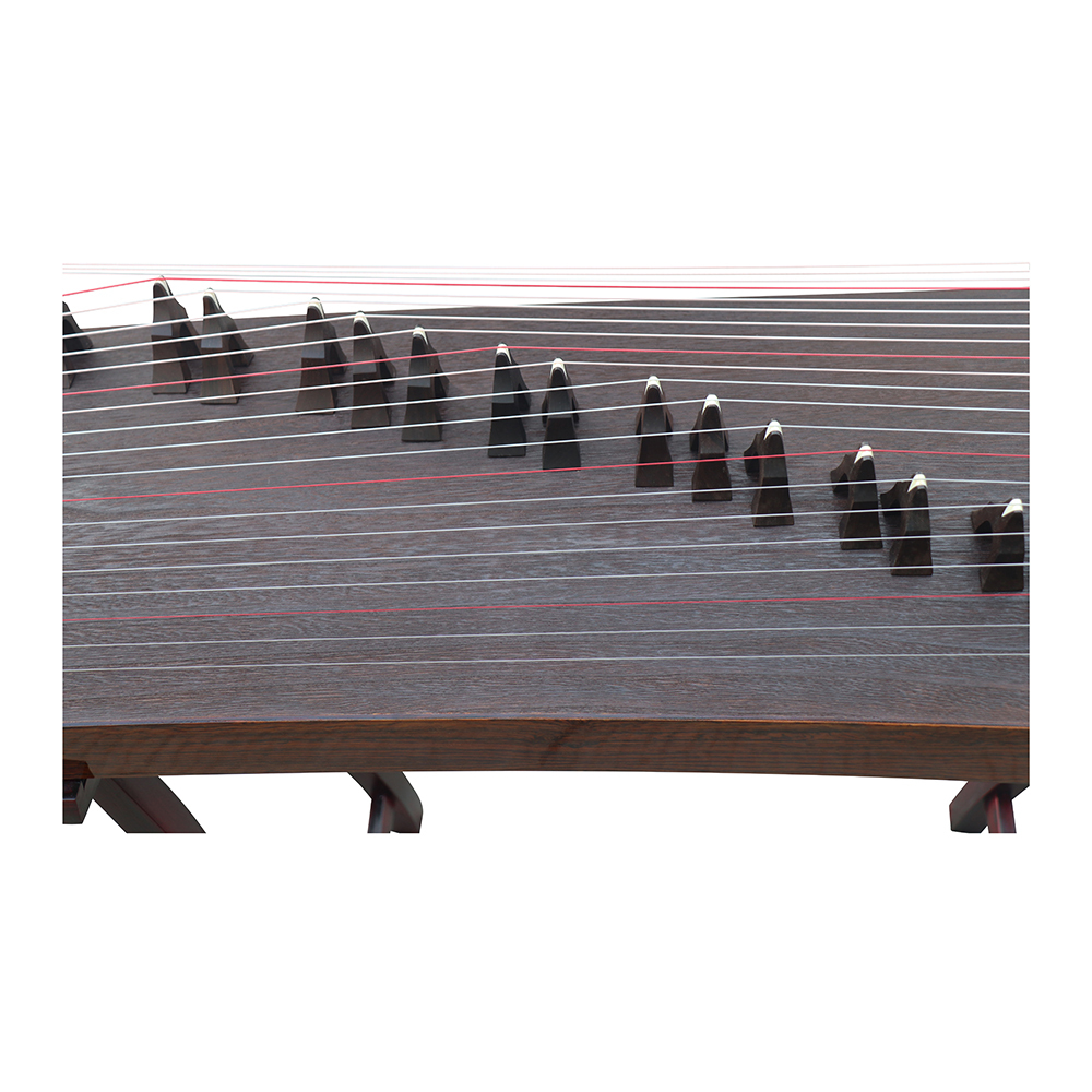 Concert Level Golden Sandalwood Bright Lacquer Travel Size Guzheng 130cm 山悠韵演奏级黄金檀亮漆便携古筝130cm