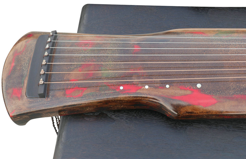 Collection Grade Fu Xi Style Guqin Instrument Chinese 7 String Zither  收藏级纯生漆伏羲式古琴