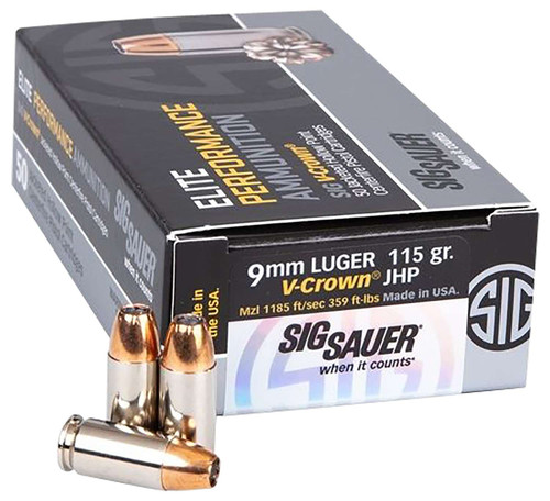 Sig Sauer V-Crown 9mm Ammunition