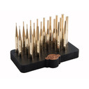 20 PIECE BRASS PUNCH SET W/BENCH BLOCK 354000044