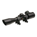 Truglo 4x32mm Crossbow Scope with Weaver Style Rings - Illuminated Dual Color Reticle Matte Black XRTG8504B3L