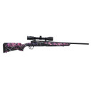 Savage Arms Axis II XP Compact Rifle 6.5 Creedmoor 4/rd 20" Barrel Muddy Girl Pink with Stock BV57478