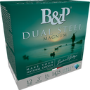 B&p Ammunition 12B8DS23 Dual Steel  12Gauge 3" 1 1/8oz 2/3Shot 10 Per Box/10 Case 167979