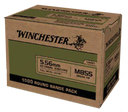 Winchester Ammo WM8551000 USA M855 Green Tip 5.56x45mmNATO 62gr Full Metal Jacket 1000 Per Box/1 Case *Sold By Case 129085